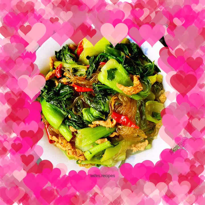 Pork and vegetable stewed vermicelli