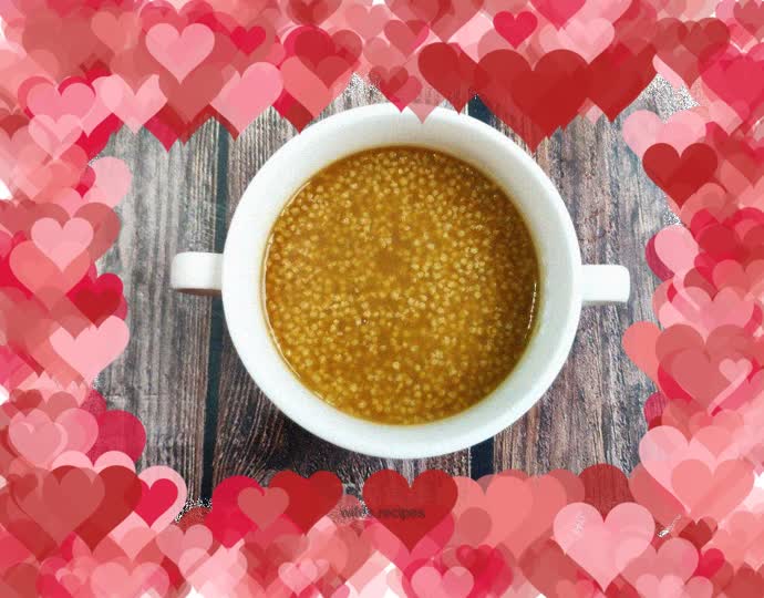 Brown sugar millet porridge