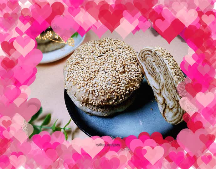 Sesame sauce pancakes