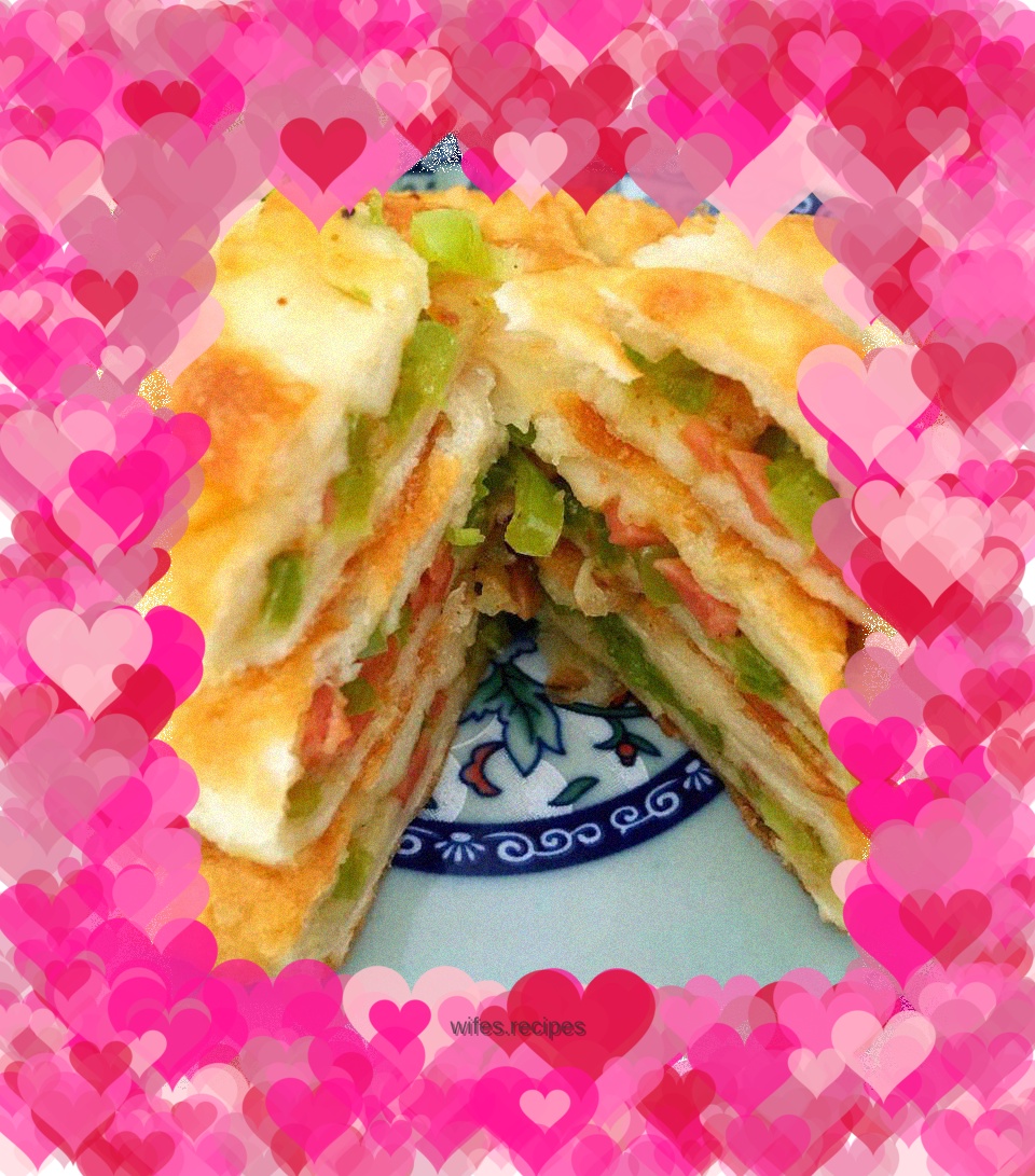 Pepper and ham pie