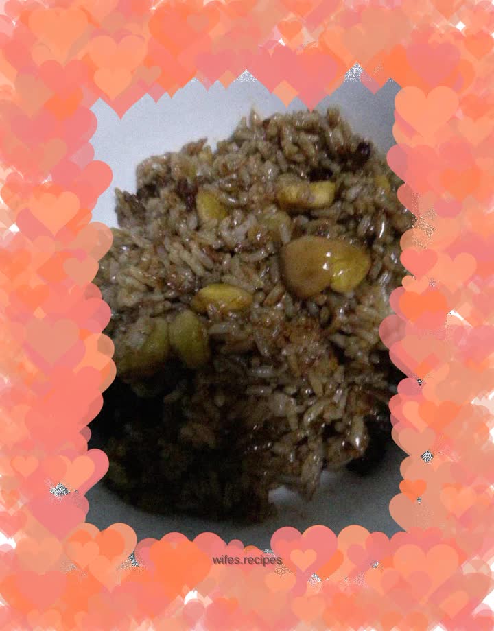 Braised chestnut rice