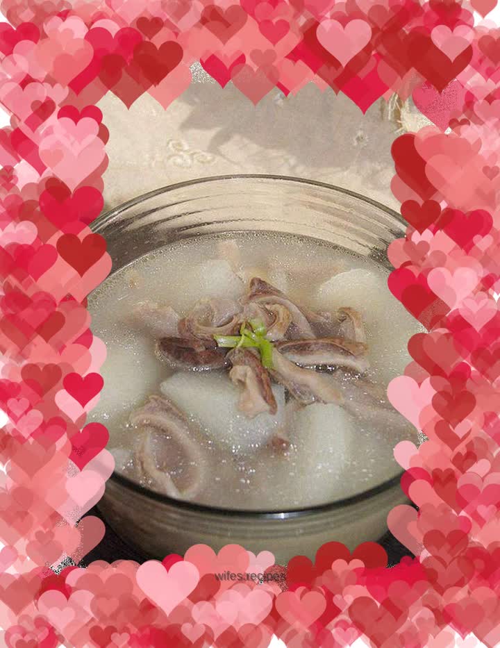 Yam and pork belly soup