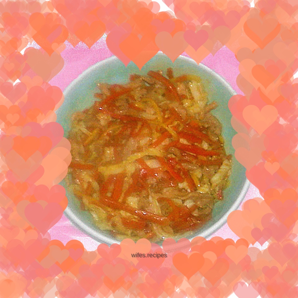 Shredded Pork with Carrot Roll