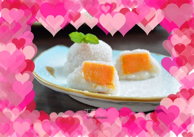 Condensed milk sweet potato glutinous rice cake