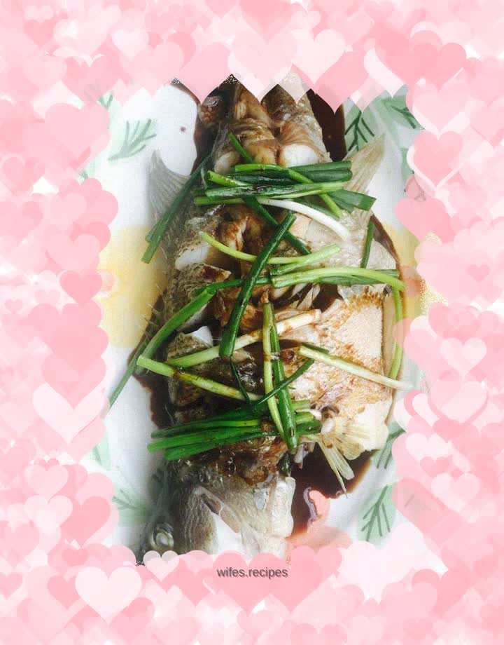 Steamed seabass