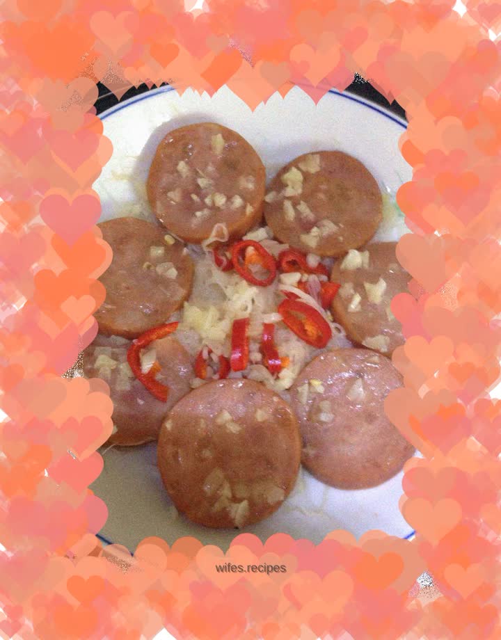 Summer lazy steamed ham noodles