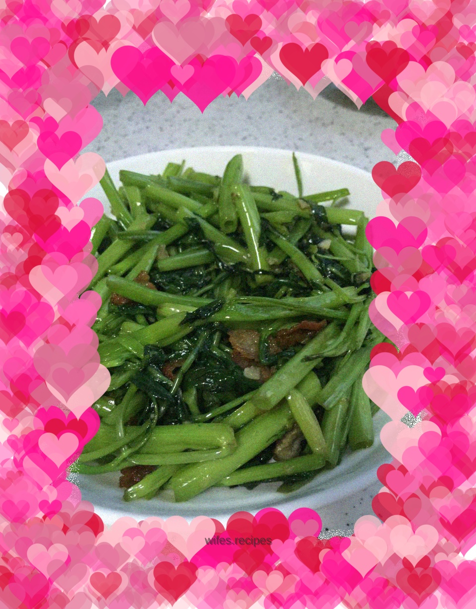 Garlic water spinach