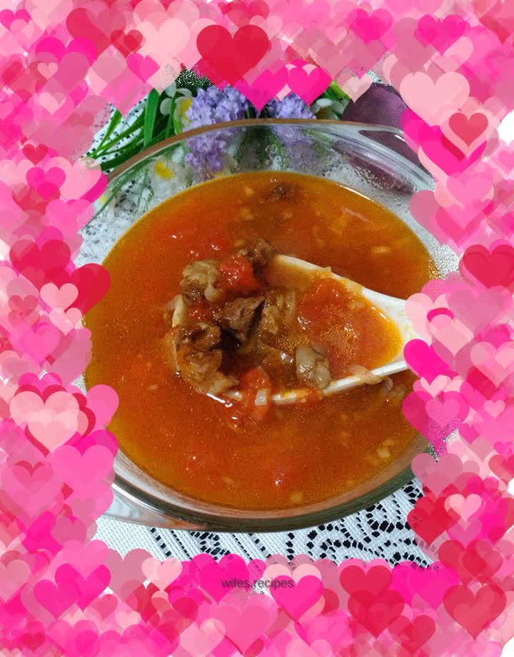 Tomato Beef Brisket Soup