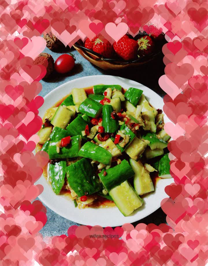 Hot and sour cucumber