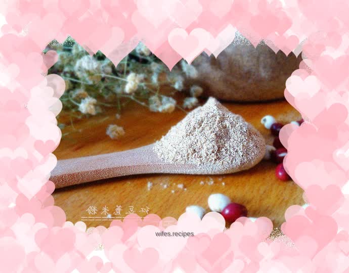 Red bean barley flour