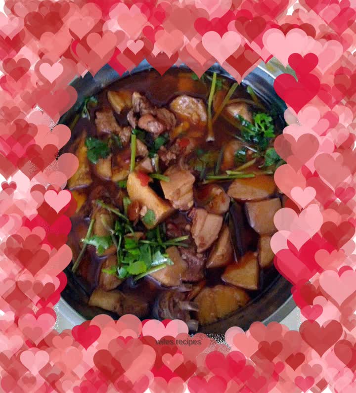 Braised Pork with Taro