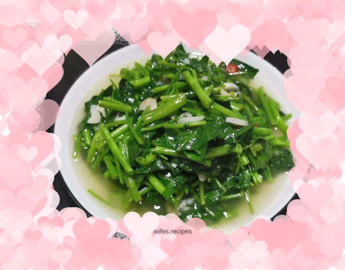Garlic water spinach