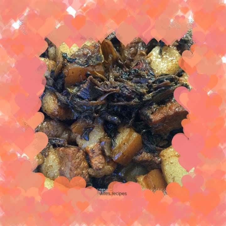 Braised Pork with Dried Plums and Vegetables