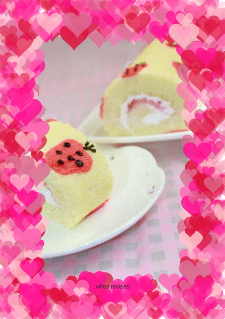 [Tomato Recipe] Perfect and Exquisite Cake Roll Series—Small Strawberry Cake Roll