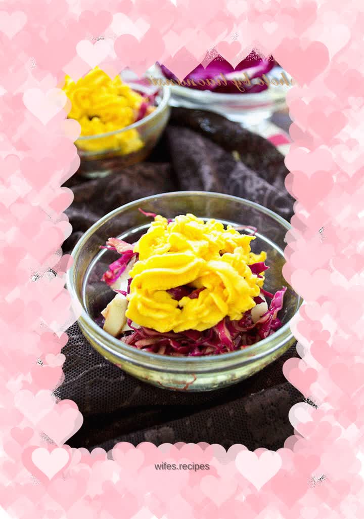 Purple Cabbage Egg Salad