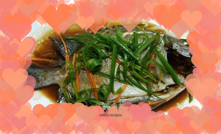 Steamed fresh fish