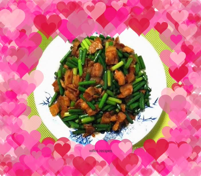 Stir-fried pork with garlic