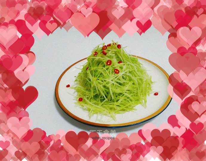 Sweet and sour radish shreds