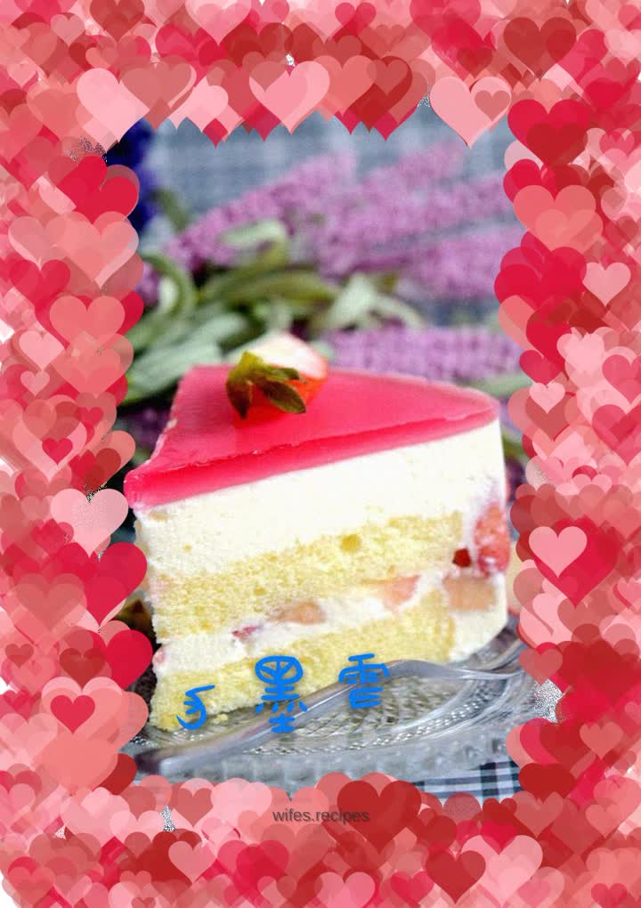 Yogurt Strawberry Mousse Cake