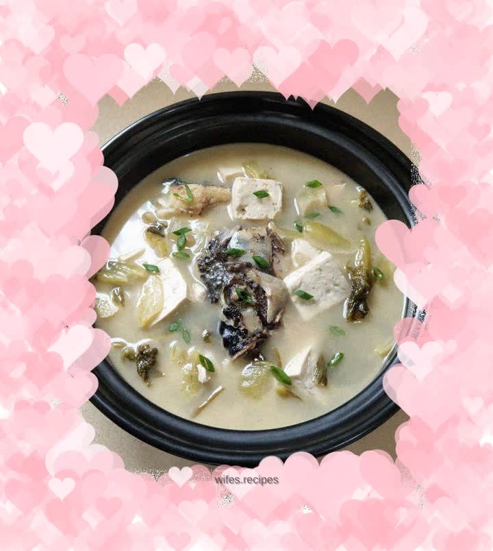 Sauerkraut, tofu and fish soup