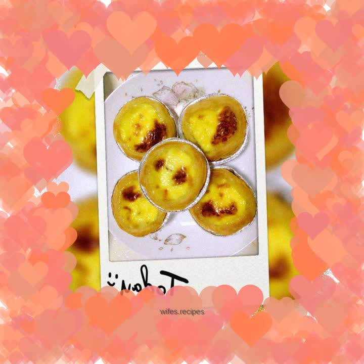 Mango egg tart