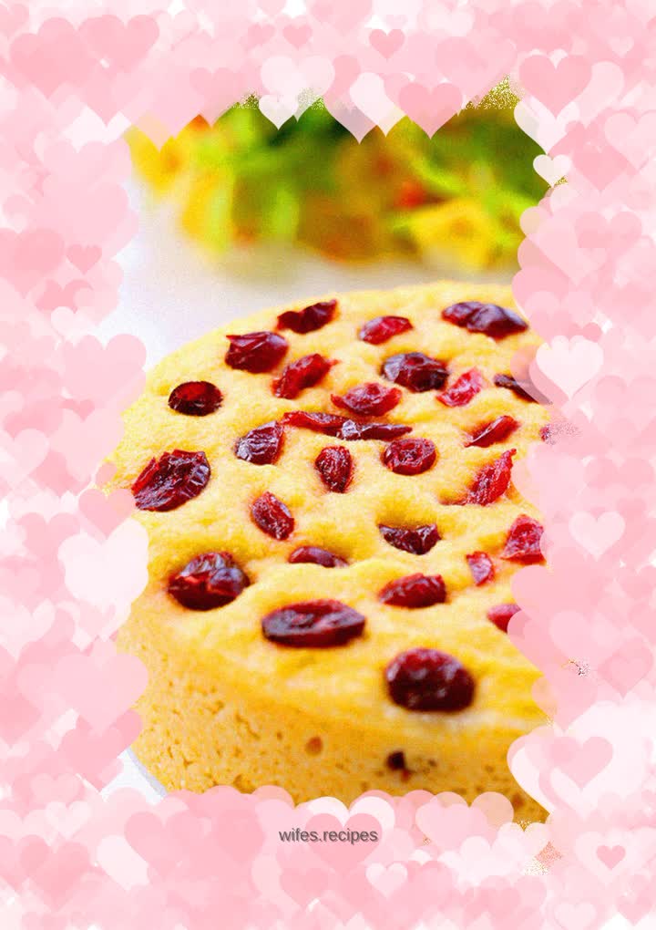 Cranberry Cornmeal Steamed Cake