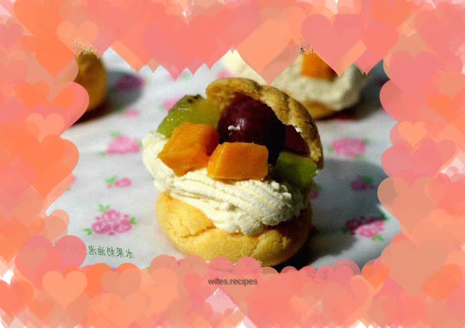 Fruit Cream Puff