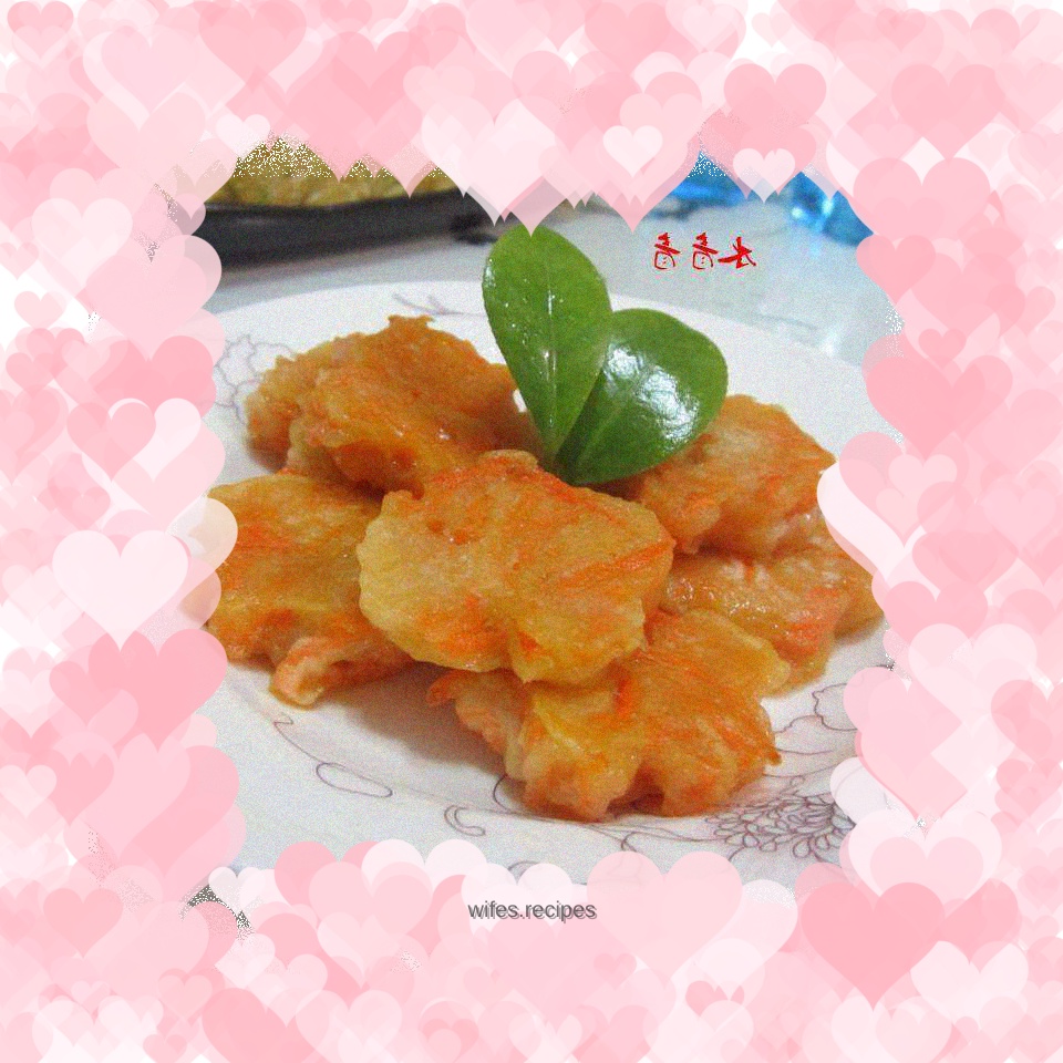 Milky carrot pancake