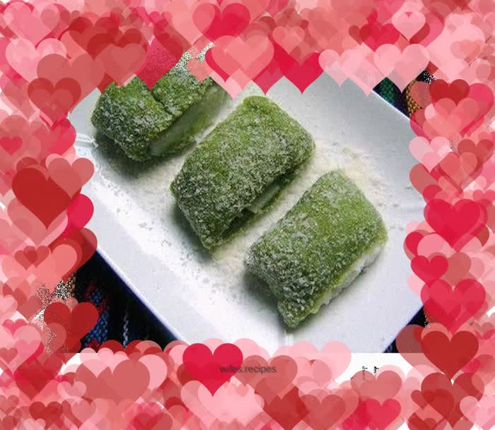 Green juice DIY – yam green juice cake