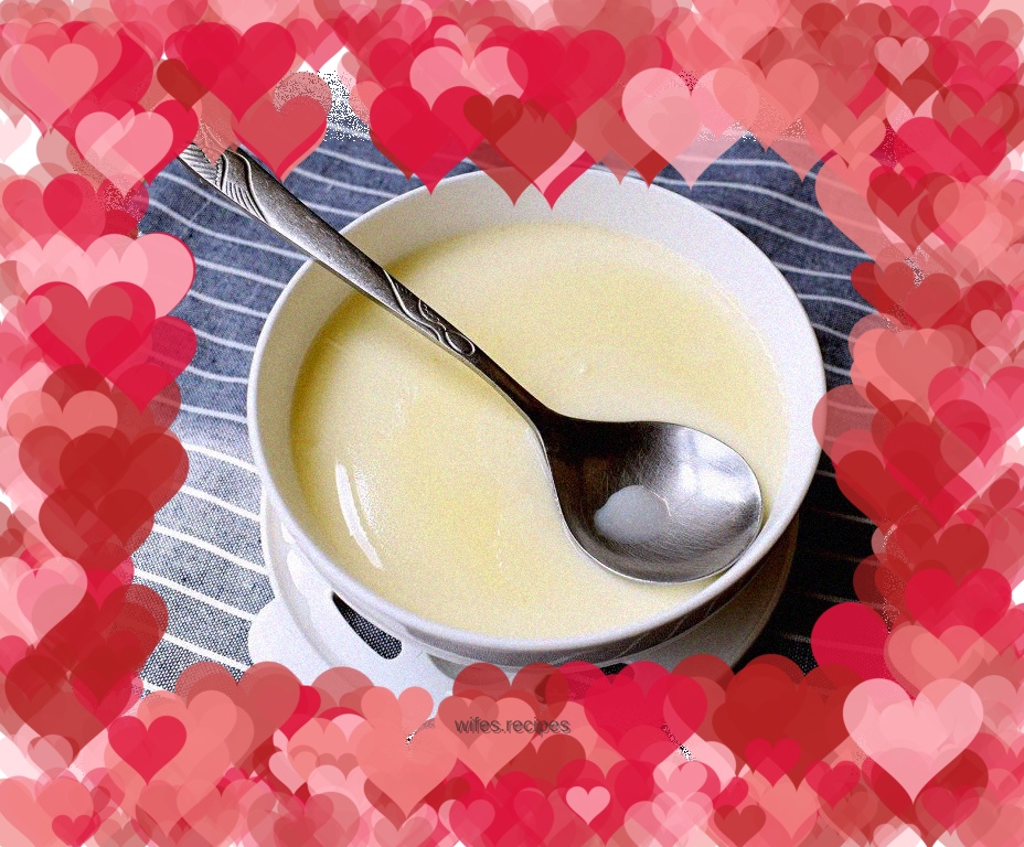 Steamed eggs with milk