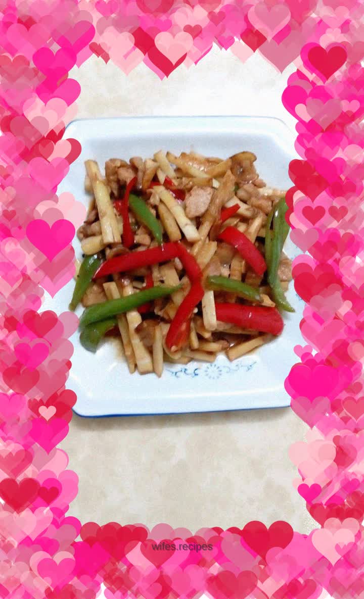 Stir-fried Pork Belly and Bitter Bamboo Shoots