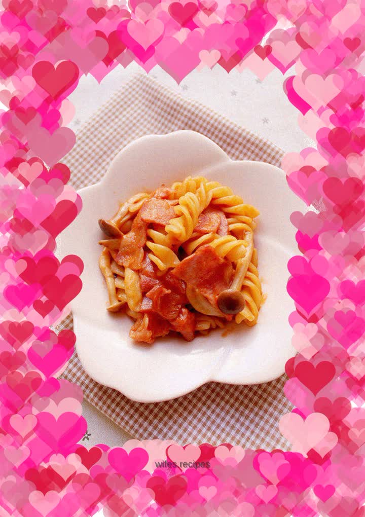 Crab Mushroom Bacon Pasta