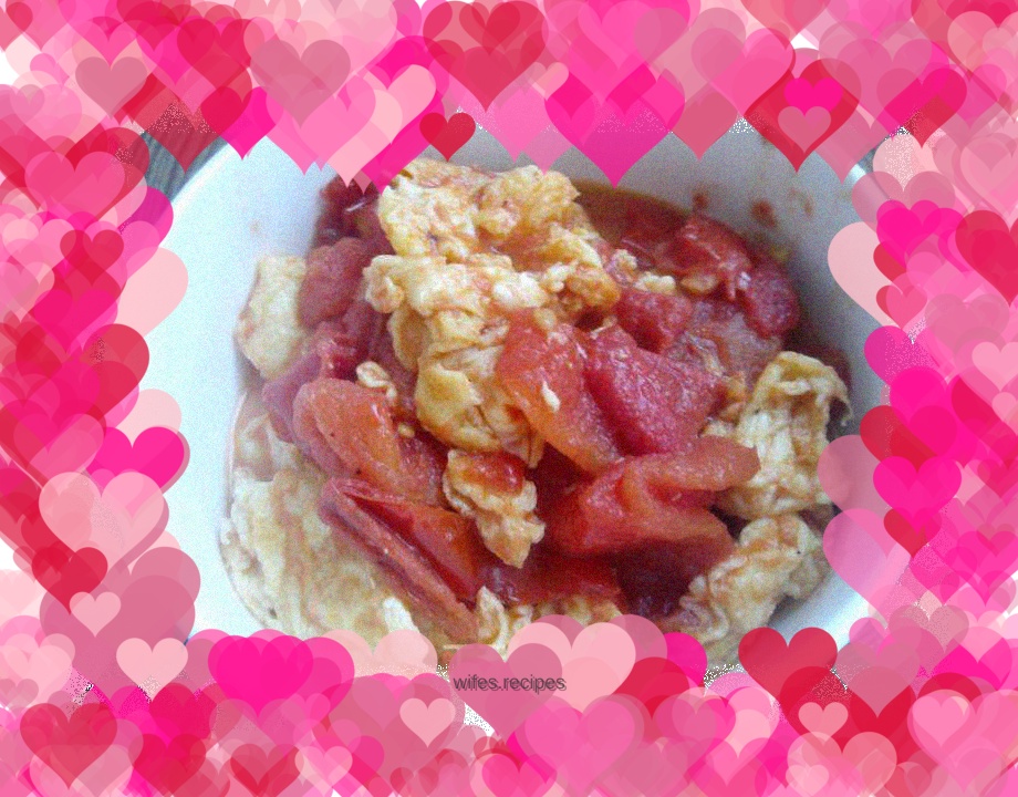 Tomato scrambled eggs