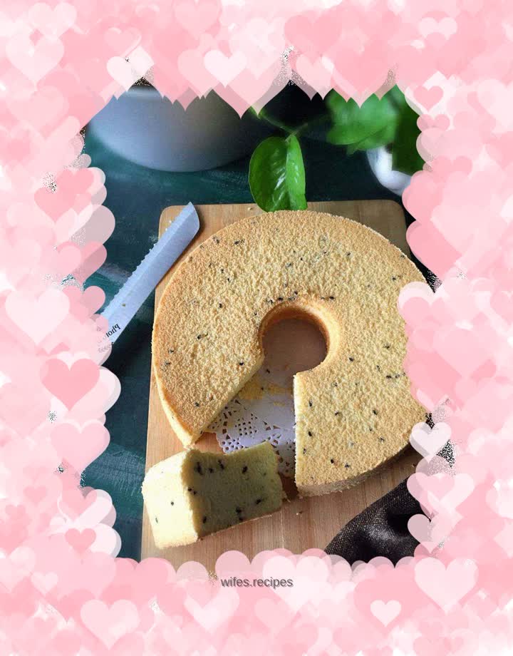 Black sesame chiffon