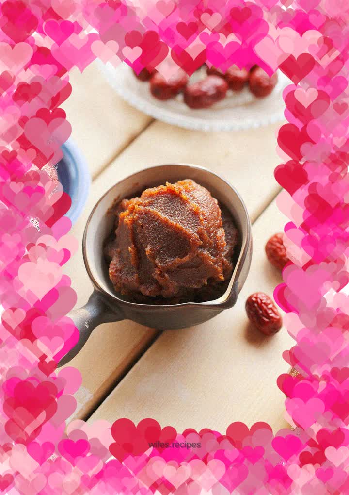 Homemade red date puree