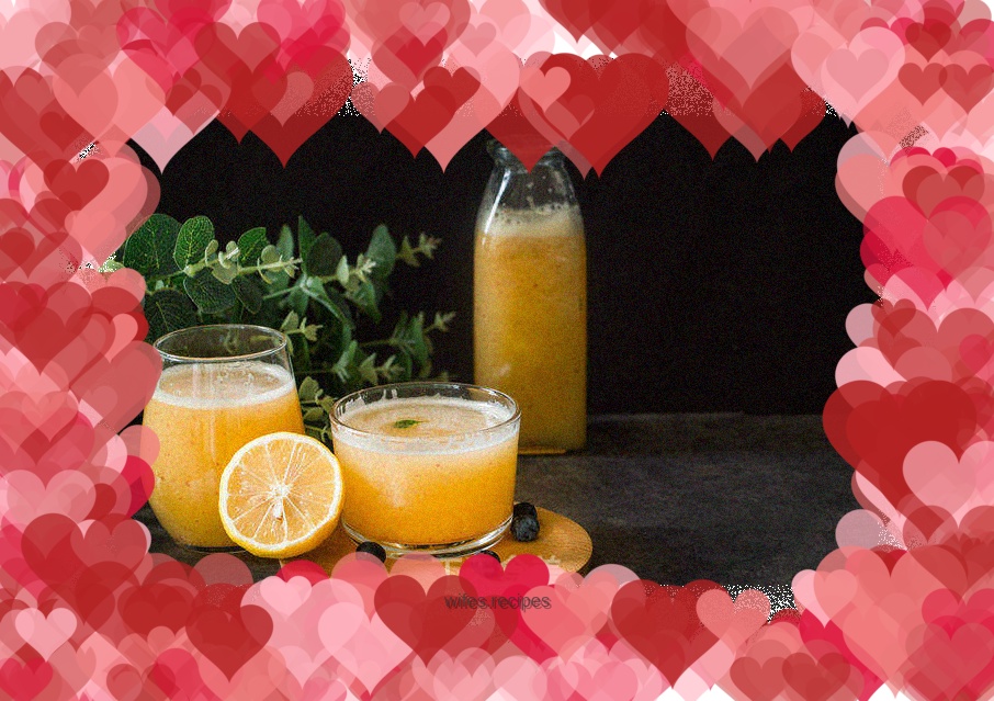 Melon apple juice with moderate sweetness and sourness