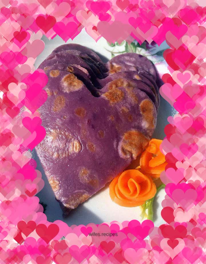 Purple Sweet Potato Egg Pancake