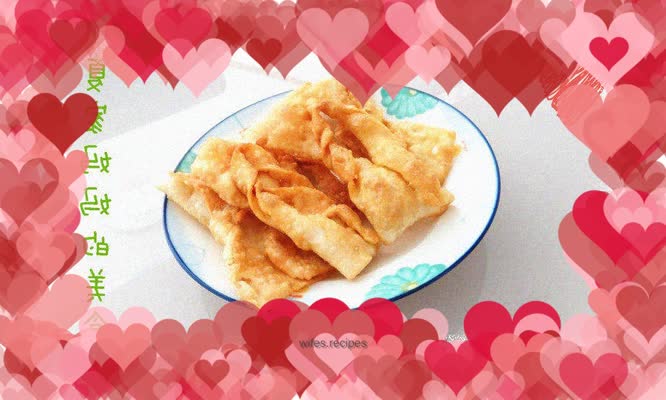 Crispy fried sesame leaves