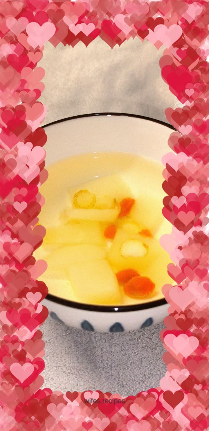 Stewed Sydney Pear with American Ginseng