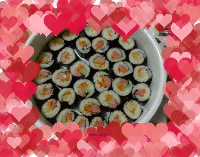 Dormitory version of simple sushi