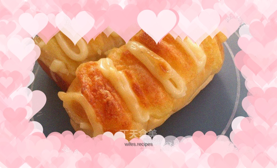 Salad cheese ham bread