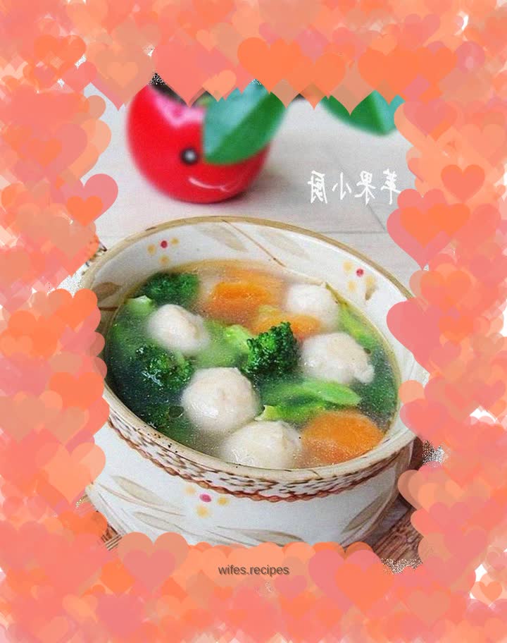 Broccoli Chicken Ball Soup