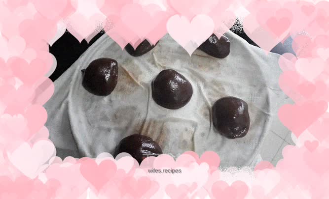Chocolate glutinous rice cakes