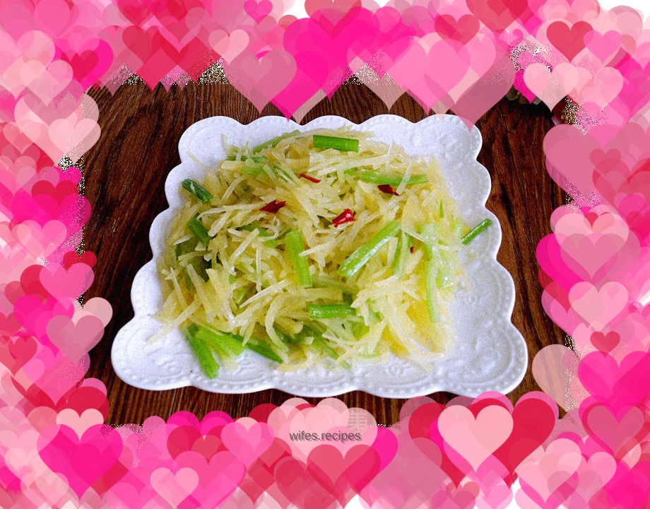 [Northeast] Stir-fried shredded potatoes with celery