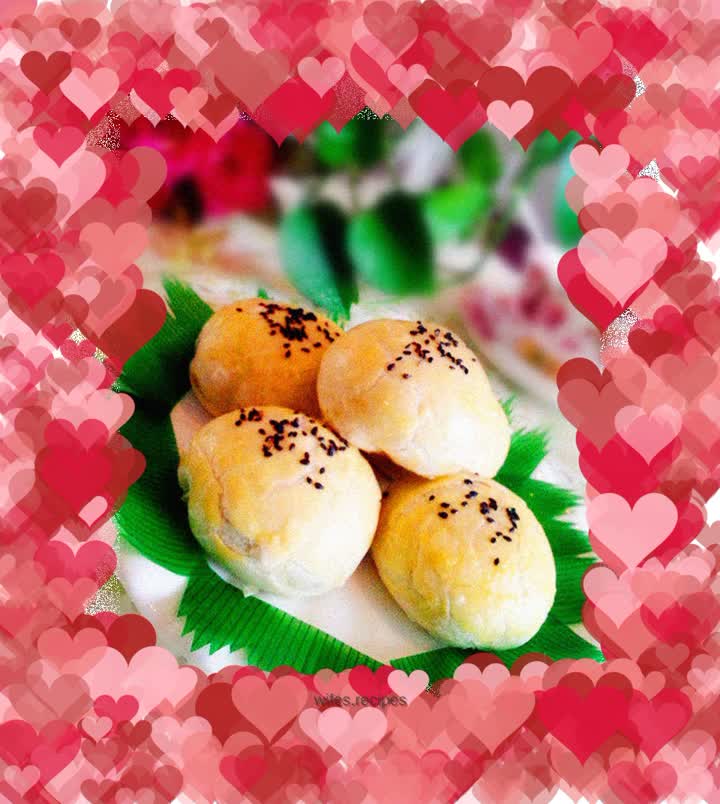 Kidney beans, sesame and peanut filling