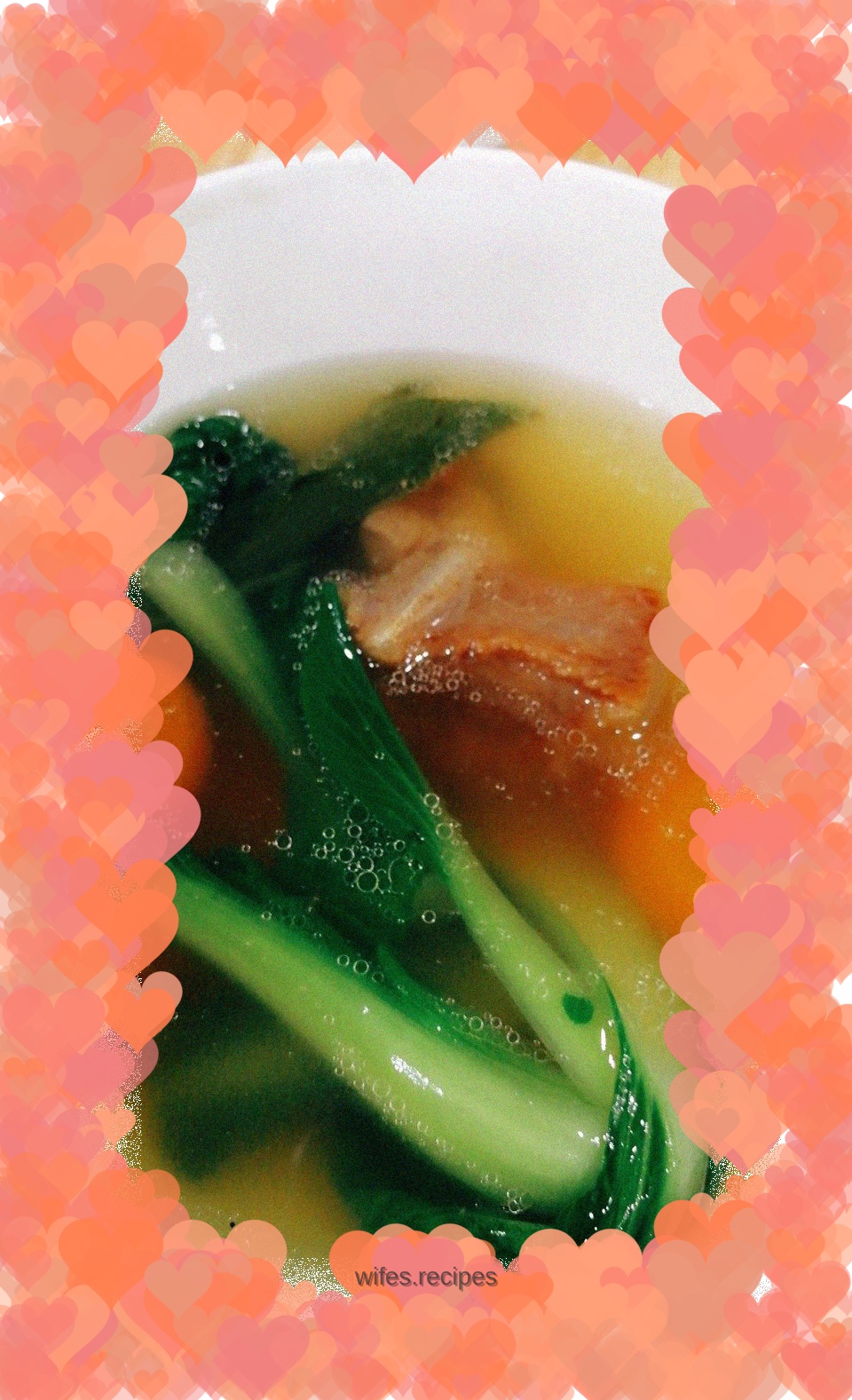 Pan-fried lamb chop soup