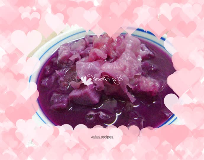 Purple Sweet Potato and Tremella Soup
