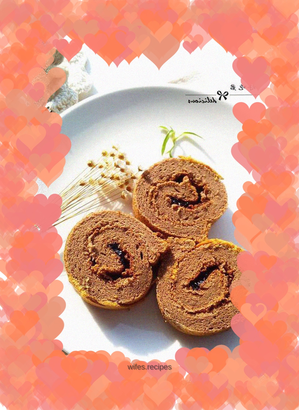 Cocoa Caramel Chiffon Roll