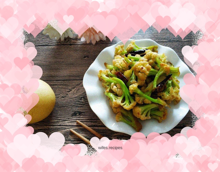 Stir-fried cauliflower