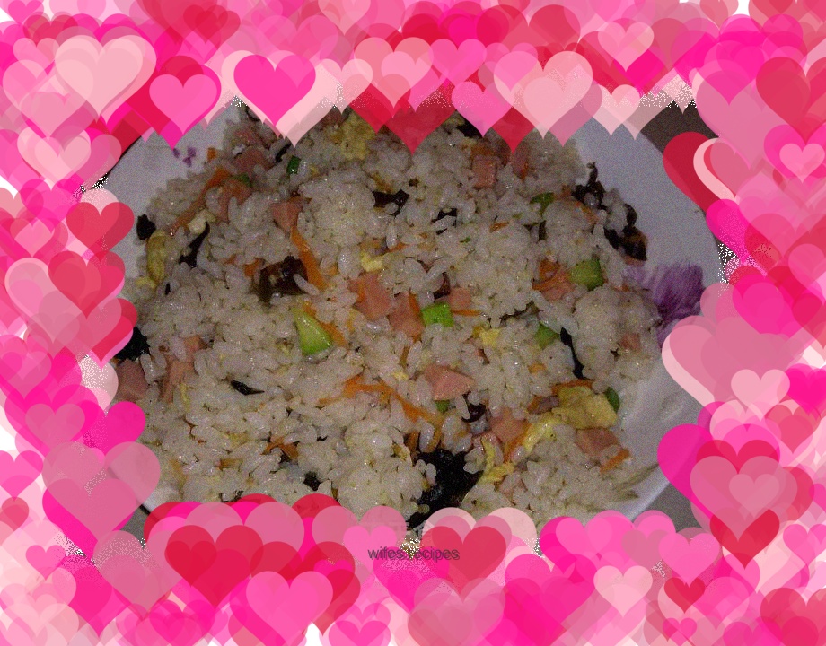 Colorful fried rice
